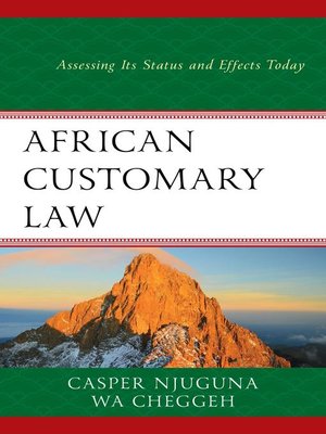 cover image of African Customary Law